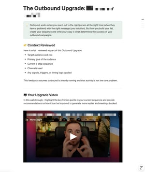 The Outbound Upgrade